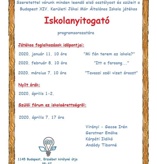 Iskolanyitogató
