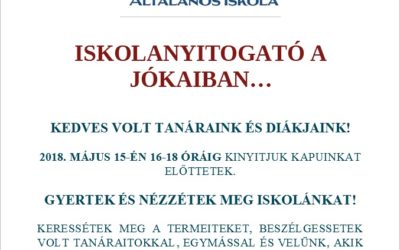 Iskolanyitogató 60 éves évforduló alkalmából